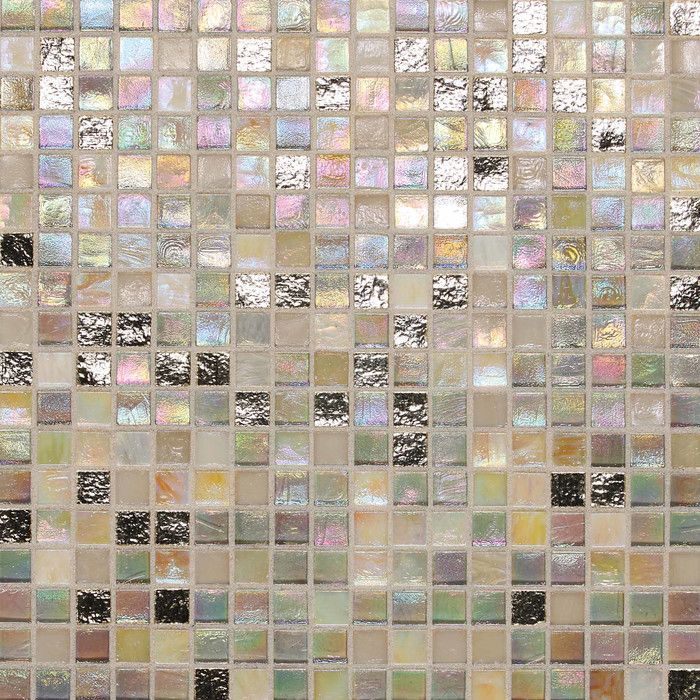 Iridescent mosaic tiles